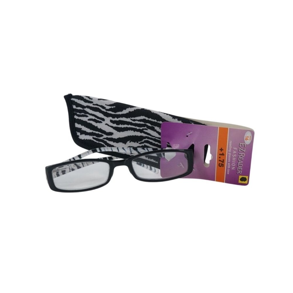 E-Z Reader Fashion Reading Glasses with Case +1.75 Camille NSO113
